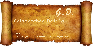 Gritzmacher Delila névjegykártya