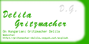 delila gritzmacher business card